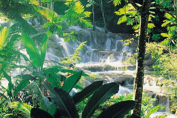 Catamaran and Falls at Grand Bahia Principe Jamaica